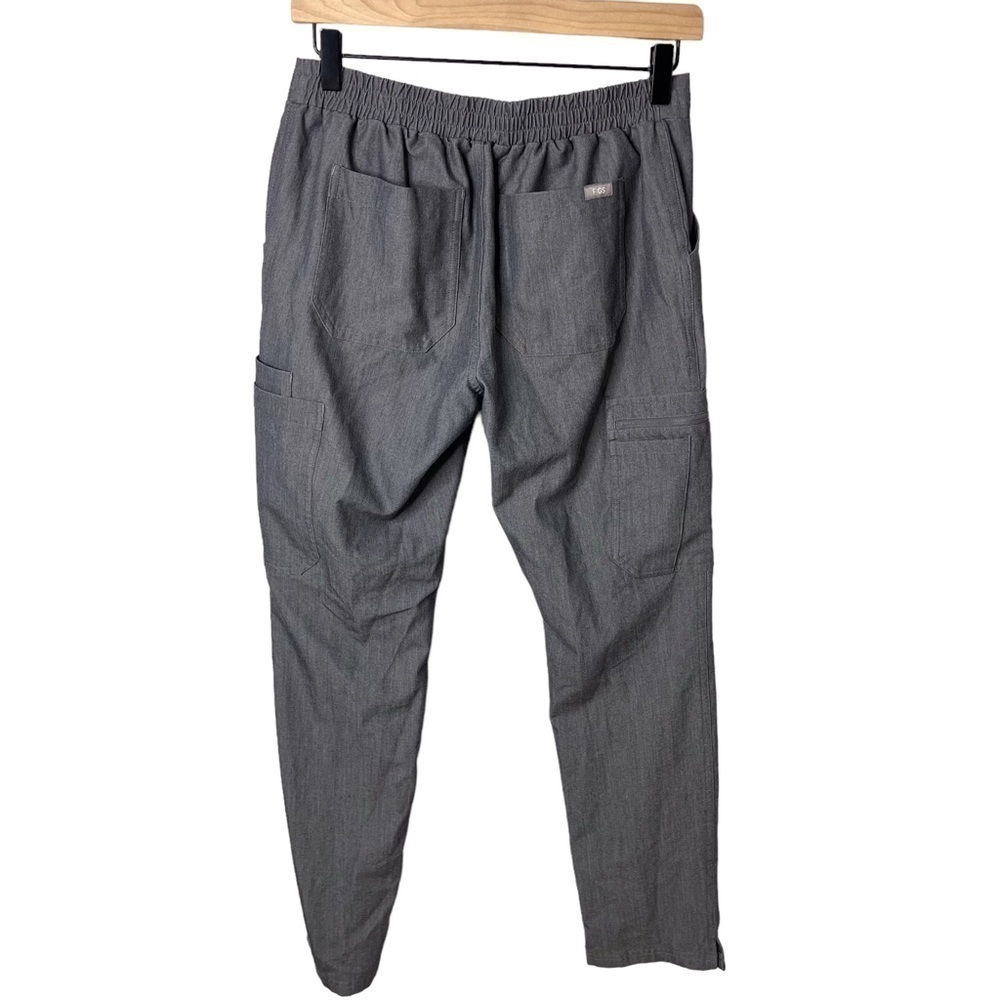Figs Yola Skinny Scrub Pants Gray Graphite Size XS Cargo Pocket Nurse Medical - Picture 5 of 8